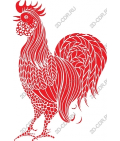  Bright red cock