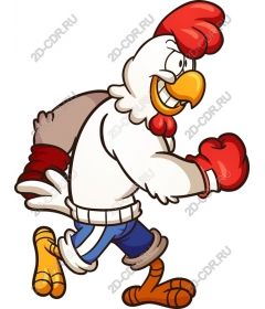 The playful boxer chick