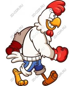 Playful Boxing cock