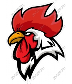  Bright rooster head