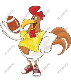 Cheesy chicken football