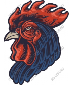 Vintage rooster head
