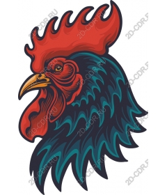  Bright rooster head