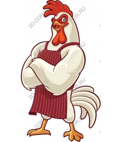  Muscular chef chicken