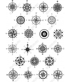 Комплект клипартов «Компас» — 24 отдельных