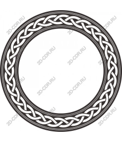 Round frame with Celtic knot