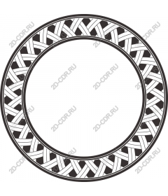Woven round frame
