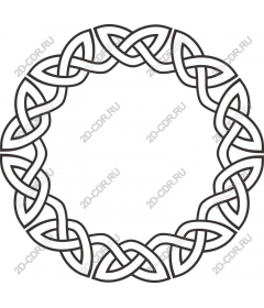 Intricate circular Celtic knot