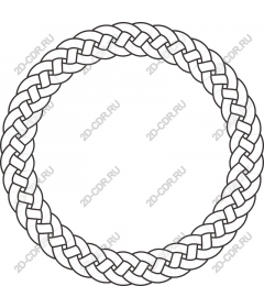 Decorative frame with Celtic knot