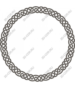 The intricate Celtic knot circle