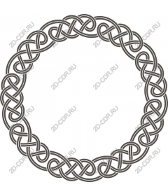 Round frame with Celtic knot