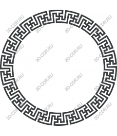 Exquisite Greek round pattern