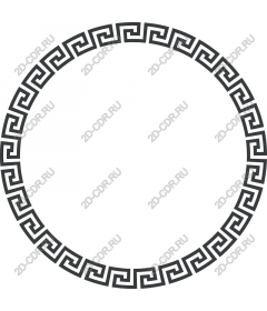 Greek key circular