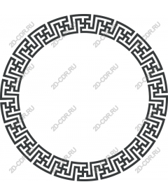  Elegant Greek key, circular