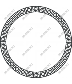  Elegant geometric round fringe