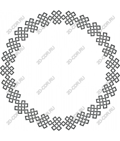  Elegant intricate round frame
