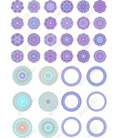 Мандалы, набор - 36 замысловатых