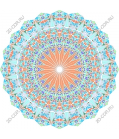  Bright geometric mandala