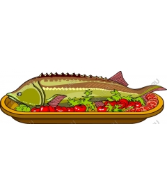  A delicious dish of cooked fish