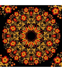  Bright floral circle