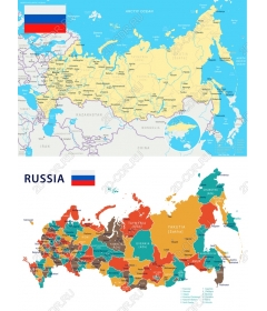 Полный комплект карт России