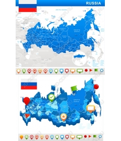 Набор карт России - Комплект