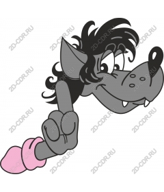  Cartoon wolf