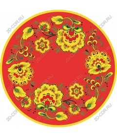  Bright floral circle