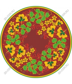 Floral wreath of cacti