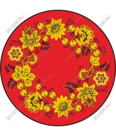  Bright floral wreath