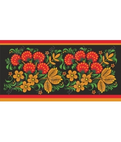 Bright floral motif