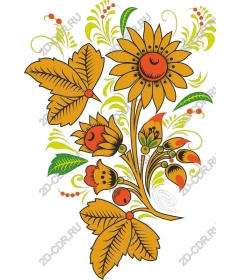 Working with flower ornament