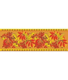  Bright floral border