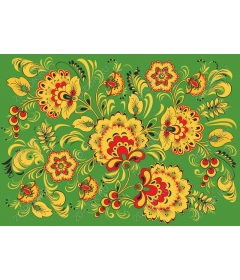 Floral folk art