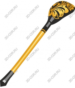 Intricate floral shovel
