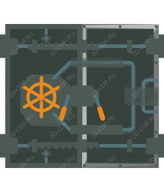 The intricate controls of the ship