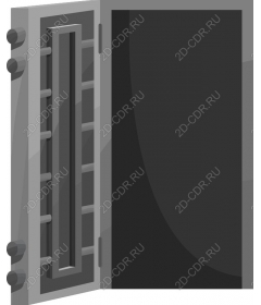 Secure vault door