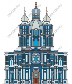Exquisite blue architectural