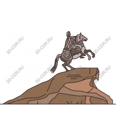 Majestic knight on horseback