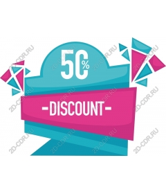 Icon 50% discount