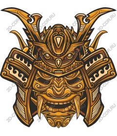  A ferocious samurai helmet