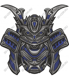 Intricate samurai helmet
