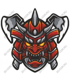Mask fierce warrior