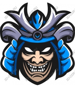Mask fierce samurai