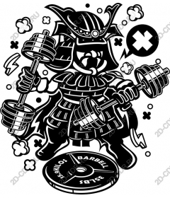 Samurai weightlifter