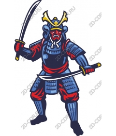  Fierce warrior-samurai