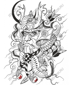  Fierce warrior-samurai