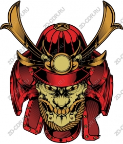  Helmet with skull fierce samurai