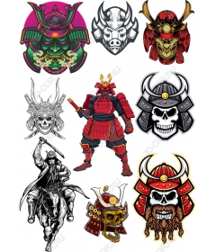 Set of Samurai warriors-10 unique ones
