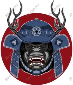  A ferocious samurai gorilla